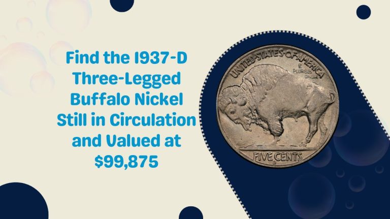 Find the 1937-D Three-Legged Buffalo Nickel Still in Circulation and Valued at $99,875