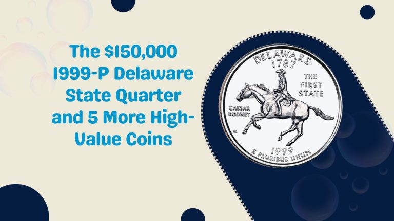 The $150,000 1999-P Delaware State Quarter and 5 More High-Value Coins